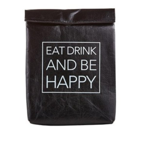 Eat Drink and be HAPPY - Insulated Lunch Bag - Picture 1 of 1